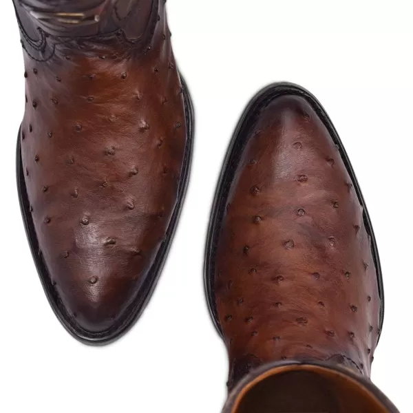 Cuadra Mens Western Boot in Genuine Ostrich Leather BrownBrown