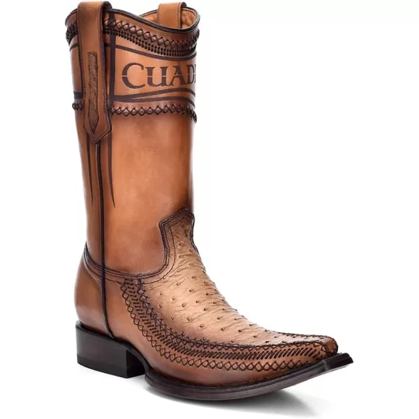 Cuadra Mens Western Boot in Genuine Ostrich Leather BrownCuadra Mens Western Boot in Genuine Ostrich Leather Brown