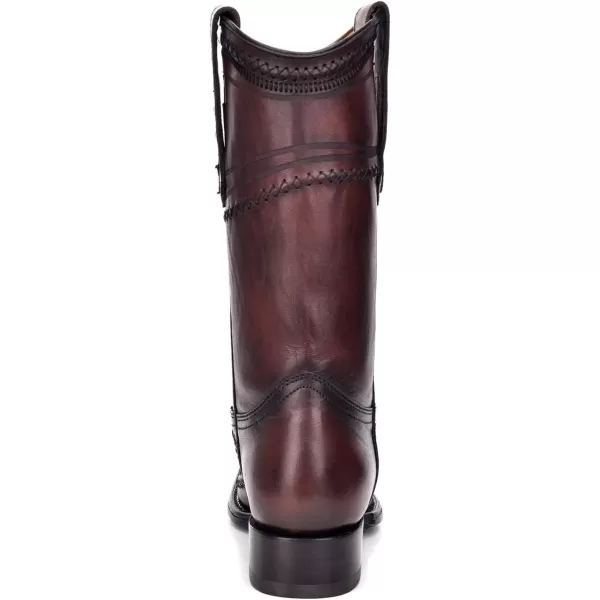 Cuadra Mens Western Boot in Genuine Ostrich Leather and Bovine LeatherBrown