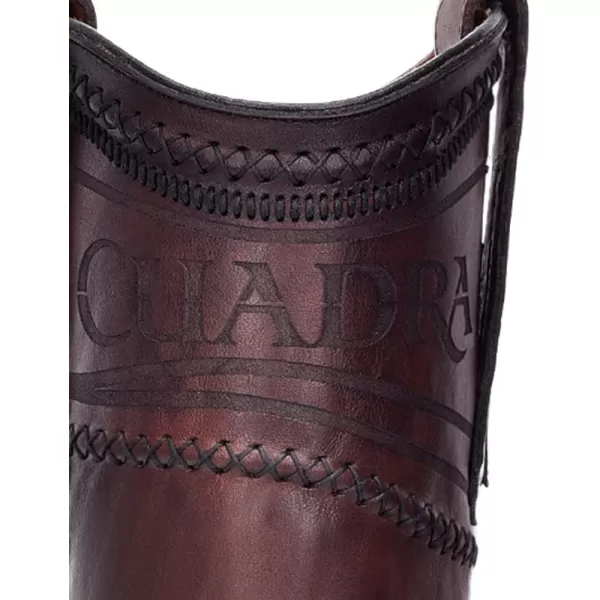 Cuadra Mens Western Boot in Genuine Ostrich Leather and Bovine LeatherBrown