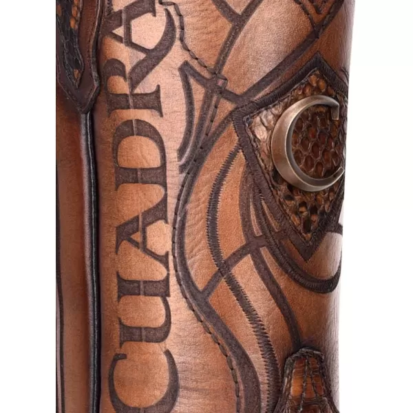 Cuadra Mens Western Boot in Genuine Python Leather 1J1NPHBrown