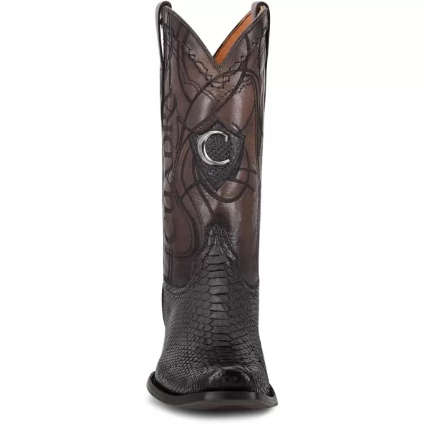 Cuadra Mens Western Boot in Genuine PythonLeather Black 1J1NPHBlack