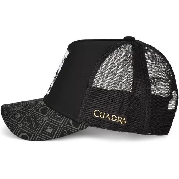 Cuadra STINGRA Mens Snapback Cap with Black Patch Black Talla nicaCuadra STINGRA Mens Snapback Cap with Black Patch Black Talla nica