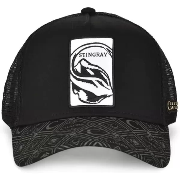 Cuadra STINGRA Mens Snapback Cap with Black Patch Black Talla nicaCuadra STINGRA Mens Snapback Cap with Black Patch Black Talla nica