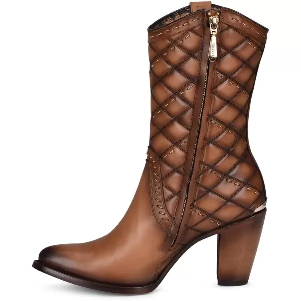 Cuadra Womens Boot in Bovine Leather with Zipper BrownBrown