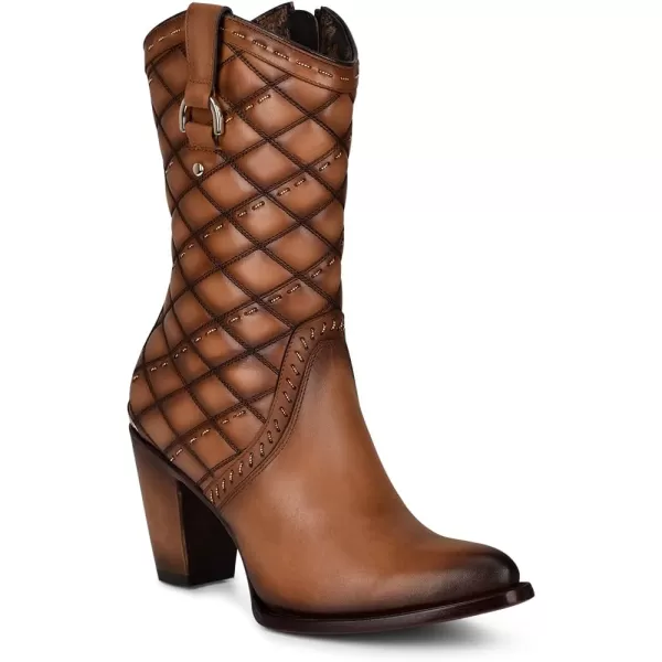 Cuadra Womens Boot in Bovine Leather with Zipper BrownBrown