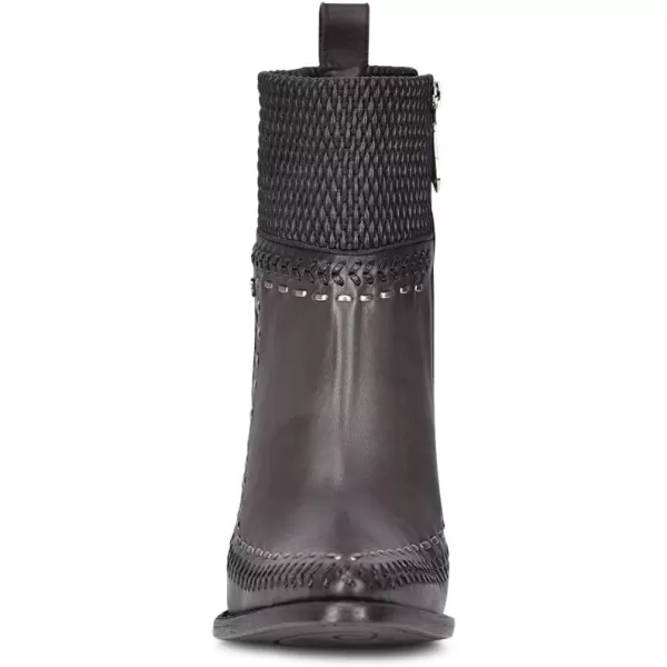 Cuadra Womens Bootie in Bovine Leather with Zipper OxfordBlack