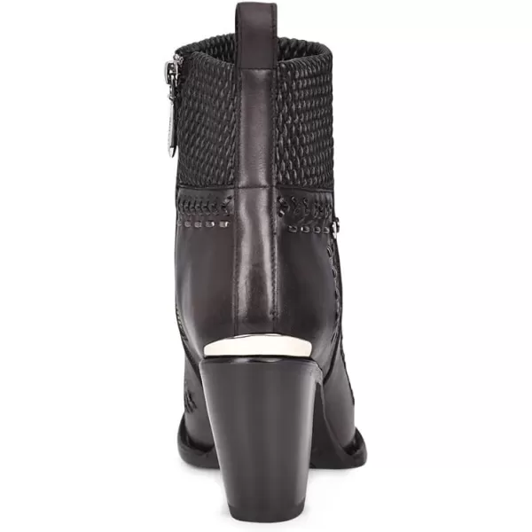 Cuadra Womens Bootie in Bovine Leather with Zipper OxfordBlack