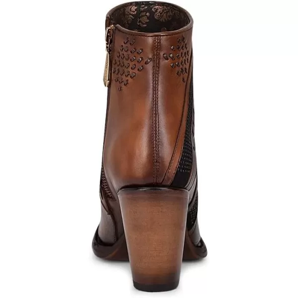 Cuadra Womens Bootie in Genuine Bovine Leather with Zipper 3F86RS CAFEBrown