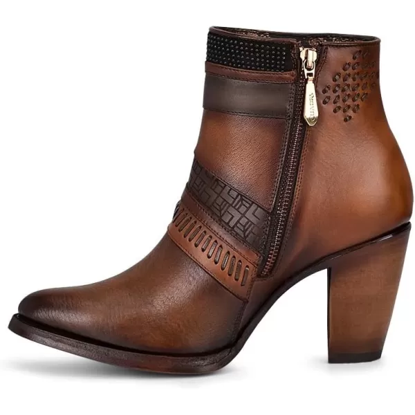 Cuadra Womens Bootie in Genuine Bovine Leather with Zipper 3F86RS CAFECuadra Womens Bootie in Genuine Bovine Leather with Zipper 3F86RS CAFE