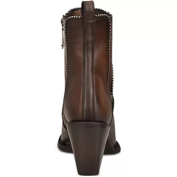 Cuadra Womens Bootie in Genuine Leather Brown 4P03RSBrown