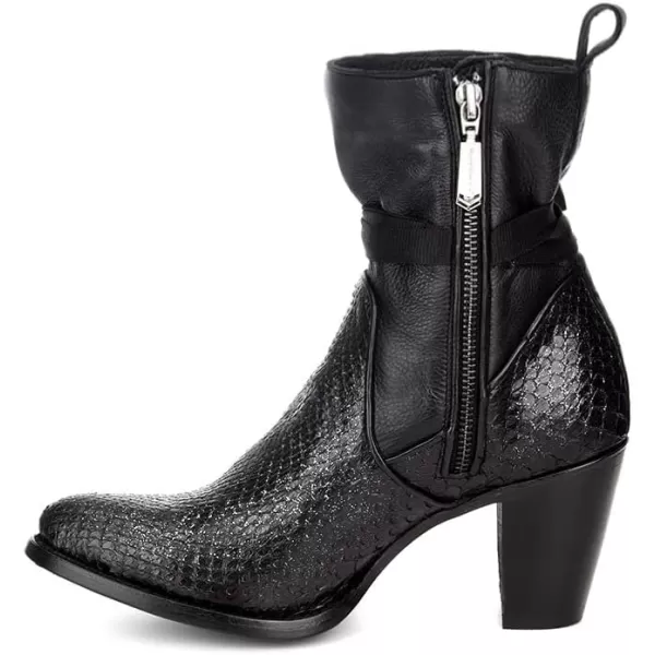 Cuadra Womens Bootie in Genuine Python Leather with ZipperCuadra Womens Bootie in Genuine Python Leather with Zipper