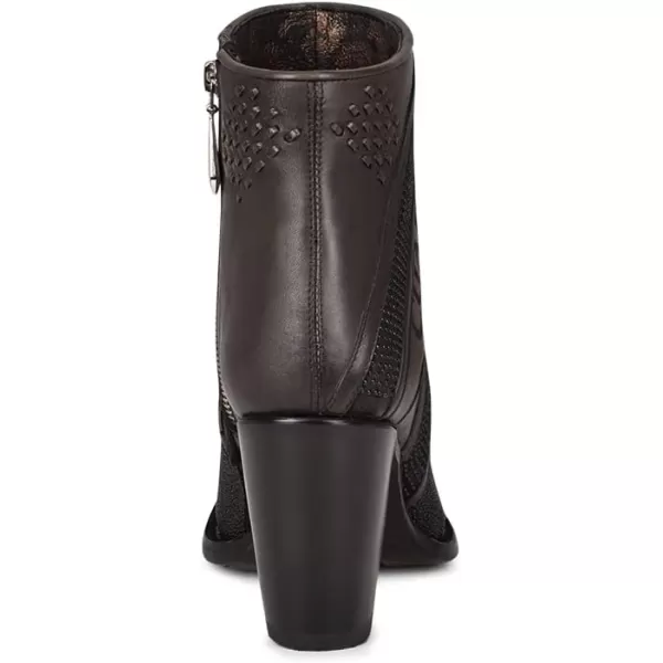 Cuadra Womens Bootie in Genuine Stingray Leather with Zipper Black 3F86MABlack