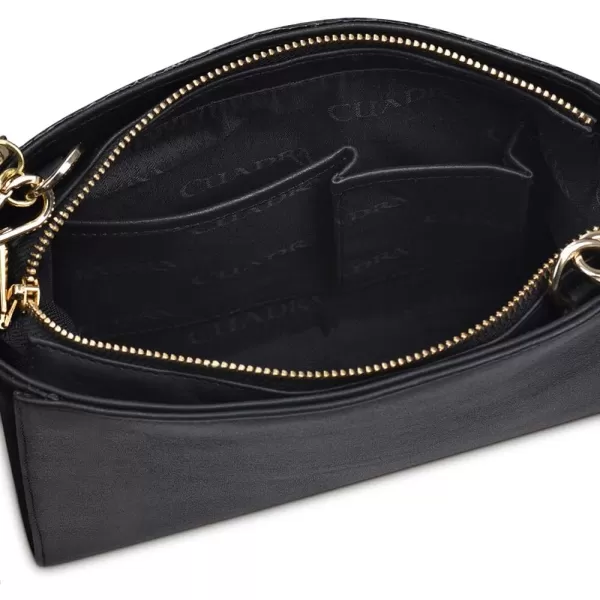 Cuadra Womens Crossbody Bag in Genuine Stingray Leather BlackBlack