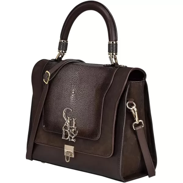 Cuadra Womens Handbag in Genuine Stingray Leather Brown BOD33MACuadra Womens Handbag in Genuine Stingray Leather Brown BOD33MA