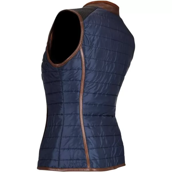 Cuadra Womens Reversible Vest in Genuine LeatherBrown