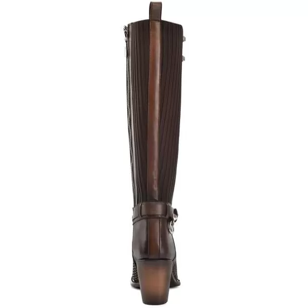 Cuadra Womens Tall Boot in Genuine Leather Brown 4V03RSHoney