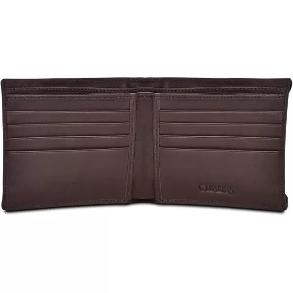 Cuadra mens bifold wallet in genuine stingray leather brownCuadra mens bifold wallet in genuine stingray leather brown