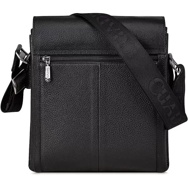Cuadra mens messenger bag in genuine stingray leather blackBlack