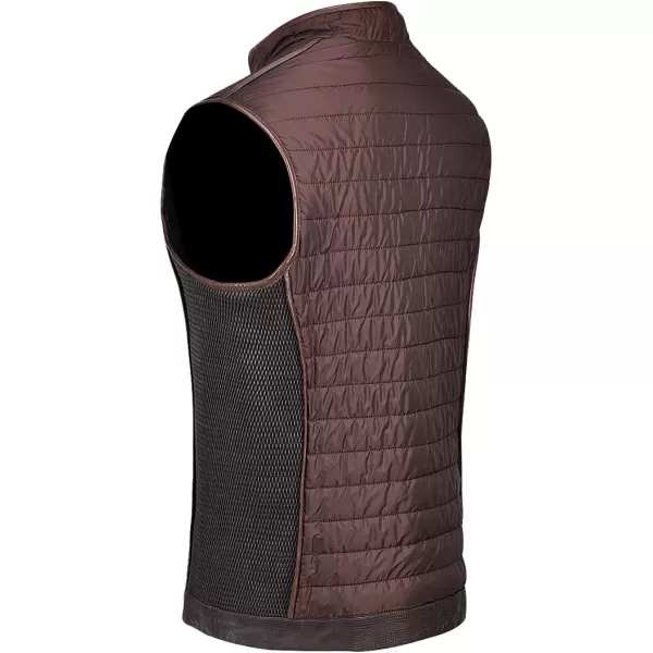 Cuadra mens reversible vest in genuine leather blackBlack