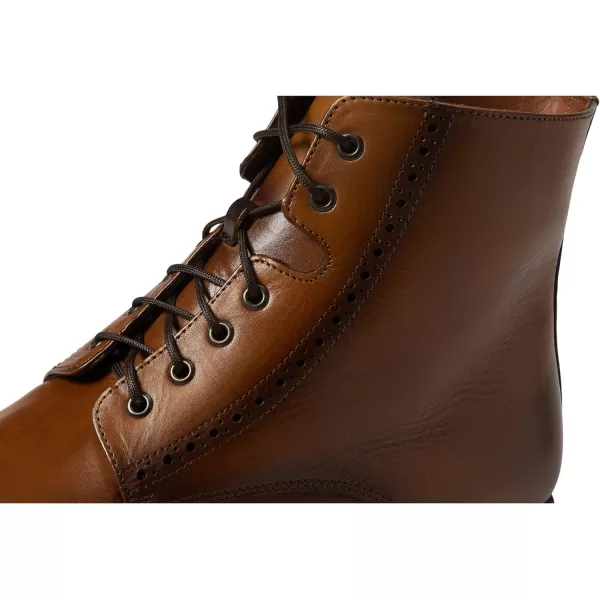 FRANCO CUADRA Mens Boot in Bovine Leather with Zipper and LacesBrown