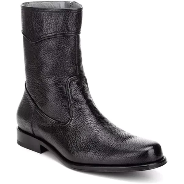 FRANCO CUADRA Mens Boot in Genuine Deer Leather Black G08VNVNBlack