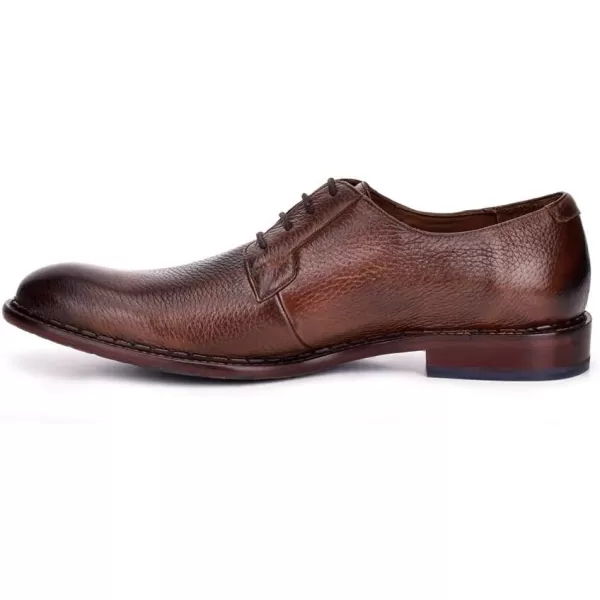 FRANCO CUADRA Mens Derby Shoes in Genuine Deer LeatherBrown