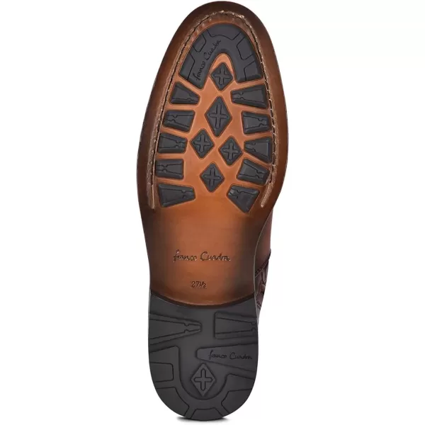 FRANCO CUADRA Mens Dress Booties in Genuine Leather BrownHoney