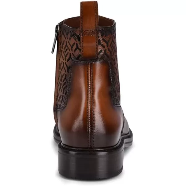 FRANCO CUADRA Mens Dress Booties in Genuine Leather BrownHoney