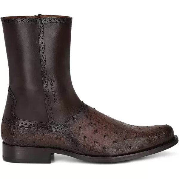 FRANCO CUADRA Mens Dress Boots in Genuine Ostrich Leather BrownBrown