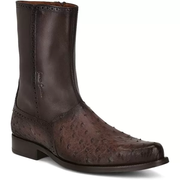 FRANCO CUADRA Mens Dress Boots in Genuine Ostrich Leather BrownBrown