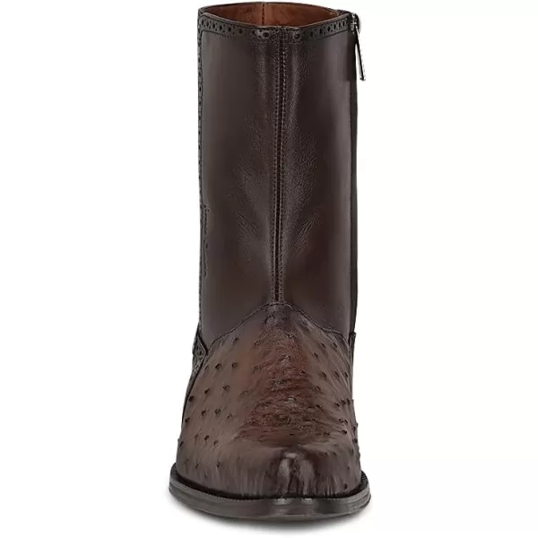 FRANCO CUADRA Mens Dress Boots in Genuine Ostrich Leather BrownBrown