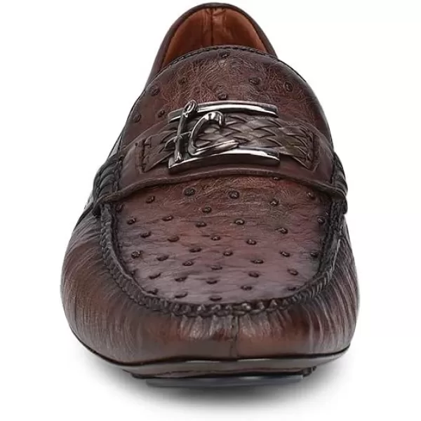 FRANCO CUADRA Mens Driver in Genuine Ostrich Leather 36VAVAV BrownFRANCO CUADRA Mens Driver in Genuine Ostrich Leather 36VAVAV Brown