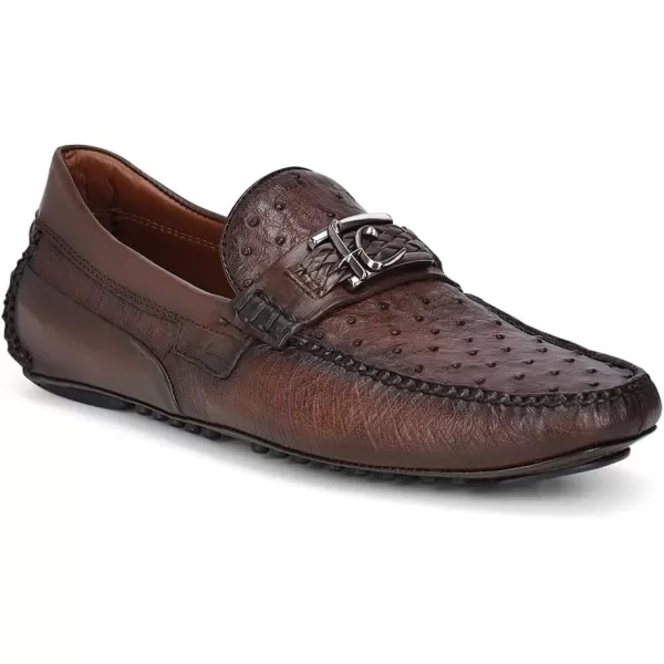 FRANCO CUADRA Mens Driver in Genuine Ostrich Leather 36VAVAV BrownFRANCO CUADRA Mens Driver in Genuine Ostrich Leather 36VAVAV Brown