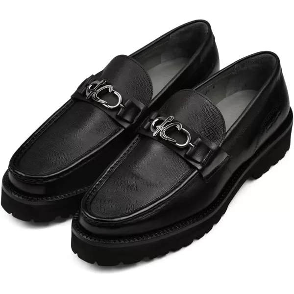 FRANCO CUADRA Mens Moccasin in Bovine Leather BlackBlack