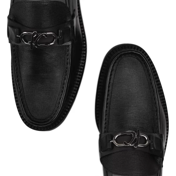 FRANCO CUADRA Mens Moccasin in Bovine Leather BlackBlack