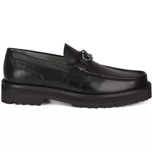 FRANCO CUADRA Mens Moccasin in Bovine Leather BlackBlack