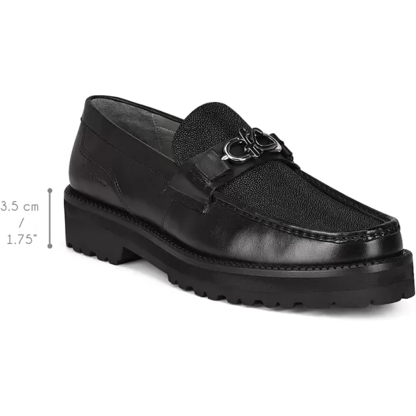 FRANCO CUADRA Mens Moccasin in Genuine Stingray LeatherBlack