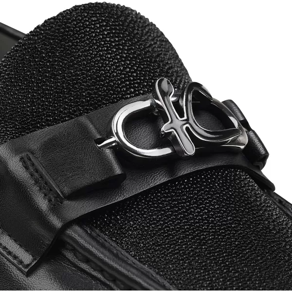 FRANCO CUADRA Mens Moccasin in Genuine Stingray LeatherBlack