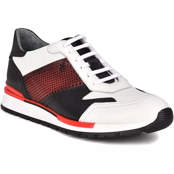 FRANCO CUADRA Mens Sneakers in Bovine Leather RedRed