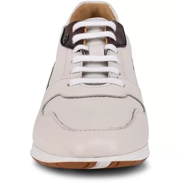 FRANCO CUADRA Mens Sneakers with Laces in Bovine LeatherWhite