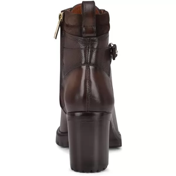 FRANCO CUADRA Womens Bootie in Genuine Leather with LacesBrown