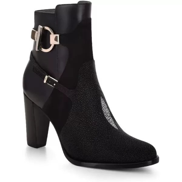 FRANCO CUADRA Womens Bootie in Genuine Stingray LeatherBlack