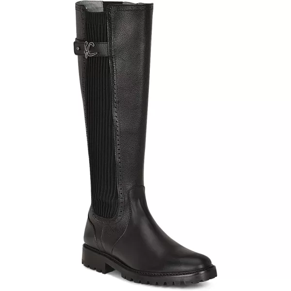 FRANCO CUADRA Womens Tall Riding Boot in Genuine Leather BlackBlack