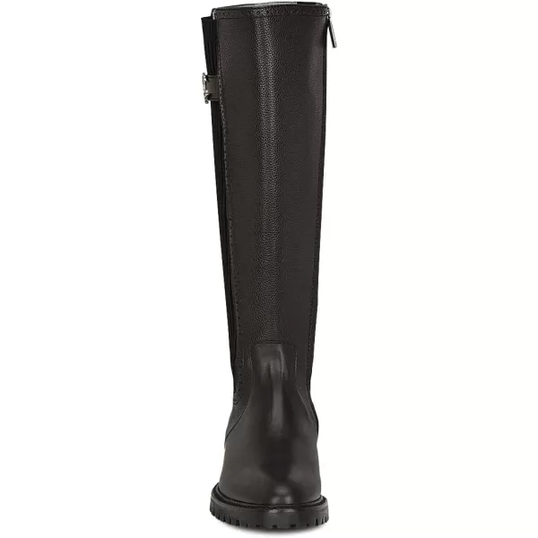 FRANCO CUADRA Womens Tall Riding Boot in Genuine Leather BlackBlack