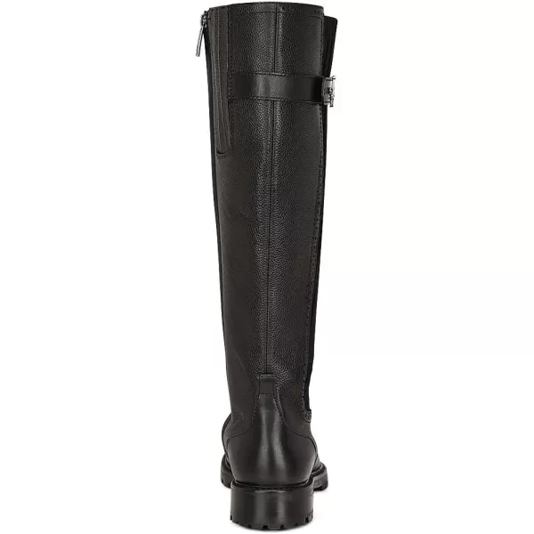 FRANCO CUADRA Womens Tall Riding Boot in Genuine Leather BlackBlack