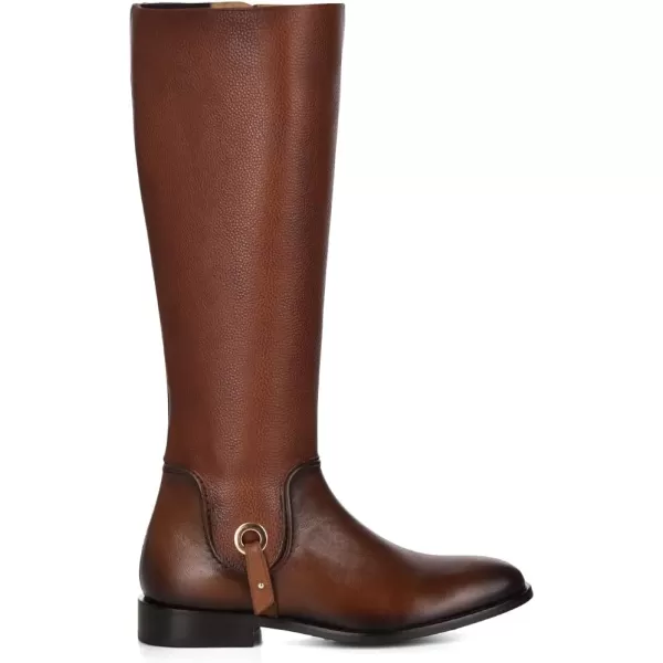 FRANCO CUADRA womens tall boot in genuine leather brown 88TRGRSHoney