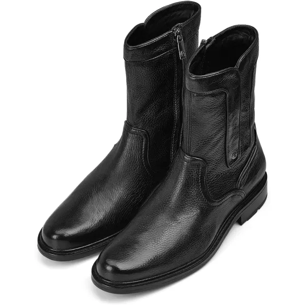 Franco Cuadra Mens Boot in Genuine Deer Leather BlackBlack