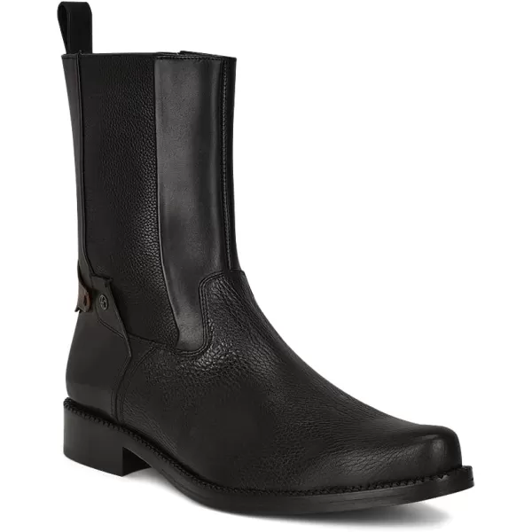 Franco Cuadra Mens Dress Boots in Genuine Deer Leather BlackBlack