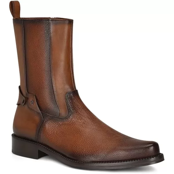 Franco Cuadra Mens Dress Boots in Genuine Deer Leather BrownBrown